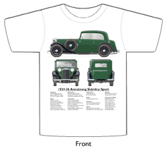 Armstrong Siddeley Sports Foursome (Green) 1934-36 T-shirt Front